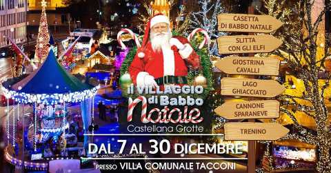 Castellana, Il villaggio di Babbo Natale: nella villa comunale stand e concerti 